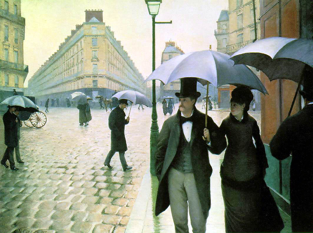 La Place de l'Europe, temps de pluie by Gustave Caillebotte